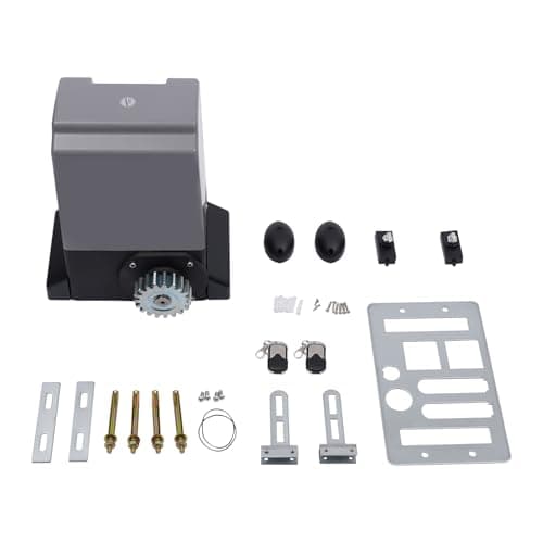Image of DSYOGX - 370W Automatic Sliding Gate Opener, Electric Gate Opener Kit 600kg/1322lbs Load Capacity, Left/Right Sliding Gate Opener for Atainless Steel/Iron/Bronze/Solid Wood Doors