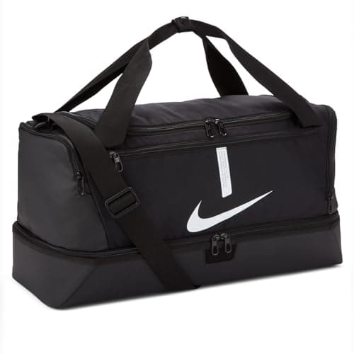 Image of Nike, Academy Team, Football Duffel Bag,Black/Black/(White)