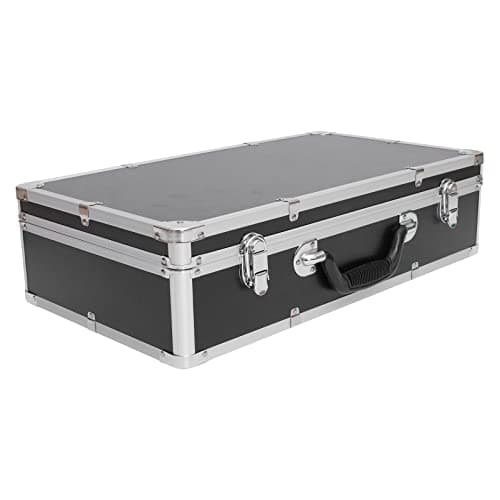 Image of Yardwe Aluminium Toolbox with Foam Inserts and Non-Slip Handle Portable Tool Box 19.7X11X5.1 Inch Multifunction Hard Storage Case for Hand Tools and Small Parts