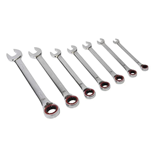 Image of Sealey WallDrive 100t Reversible Ratchet Combination Spanner Set 8mm-19mm - 7pc