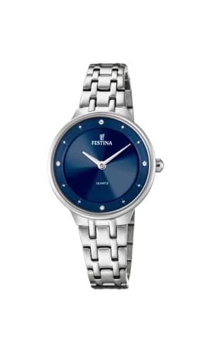 Image of Festina Women's Watch F20600/3 Mademoiselle 316L Stainless Steel Case Grey Silver 316L Stainless Steel Strap Grey Silver