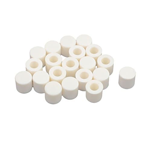 Image of sourcingmap 20Pcs Round Shaped Tactile Button Caps Covers Protector White for 6x6mm Tact Switch