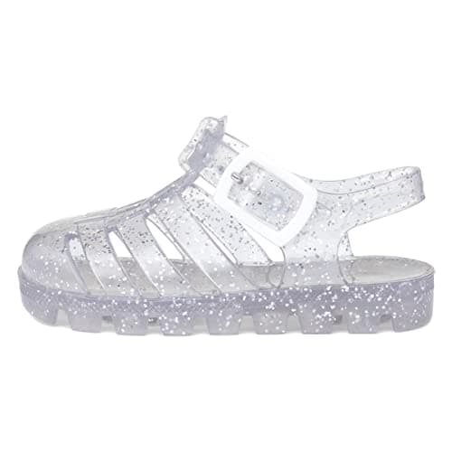 Image of Walkright Weymouth Kids Clear Glitter Jelly Sandal - Size 13 Child UK - Multicolour
