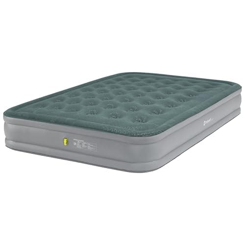 Image of Outwell Flock Excellent Raised Air Bed – Premium Inflatable Mattress with Soft Velour Top, Carry Bag & Double Seal Valve for Camping, Outdoors & Indoor Use - Ultra Comfortable (Double)