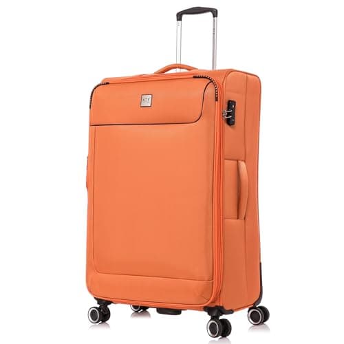 Image of 29" Suitcase Large by ATX Luggage Expandable Lightweight Softshell Trolley Case Built-in TSA Lock with 4 Dual Spinner Wheels Hold Check in Luggage