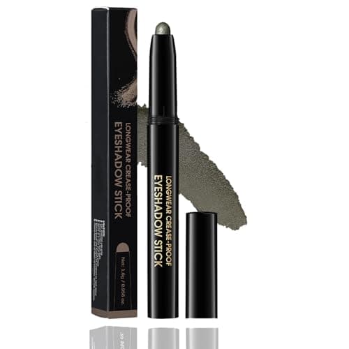 Image of Olive Green Waterproof Eyeshadow Stick – Long-Lasting Cream To Powder Formula – Smudge-Proof Blendable Finish Multi-Use As Eyeliner Highlighter Soft Natural Eye Makeup Look