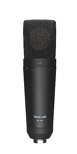 Image of TASCAM TM-180 Studio Condenser Microphone with Shockmount Hard Case