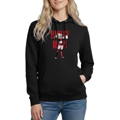 Image of Spreadshirt Harley Quinn Hammer Women's Hoodie, M, black