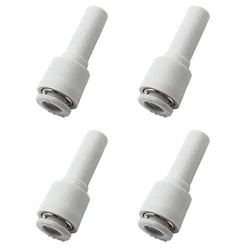 Image of Push-Fit Stem Reducer, 8mm to 10mm Stem Reducer Union Connector, Passing End Plug Connection for Various Gas Sources, Various Pneumatic Systems
