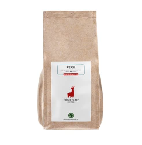 Image of RoastShopCoffee Freshly Roasted Coffee Beans, Single Origin Peruvian Arabica (Machu Picchu), Small Batch Roasted, Smooth Light Roast, Suitable for Espresso, Cafetiere & Filter, 227g / 1kg (1kg)