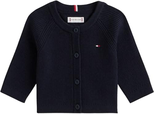 Image of Tommy Hilfiger Newborn Essential Regular Cardigan LS KN0KN01846 Blue (Desert Sky) 3 Month