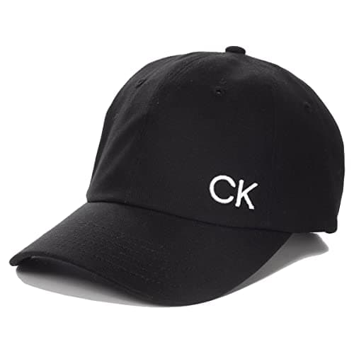 Image of Calvin Klein Mens Cotton Twill Cap - Black - One Size