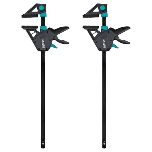 Image of wolfcraft 2 one Hand Clamps PRO MAX I 8662060 I 250 kg Clamping Force for The Highest Professional Demands I high Holding Force I 450 mm Clamping Width I Made in Europe