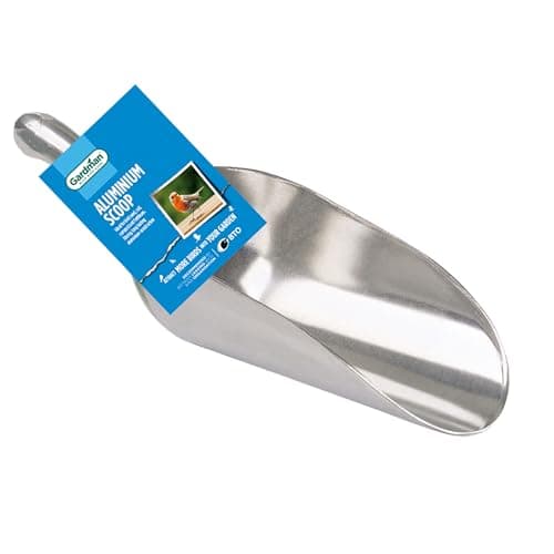 Image of Gardman A01310 Aluminium Scoop Bird Feeding Acccessory, Stainless, Large