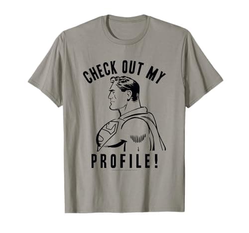 Image of DC Originals Superman Check Out My Profile T-Shirt
