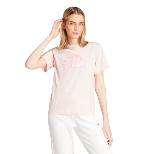 Image of adidas Women's CAMO Graphic TEE, Sandy Pink, M