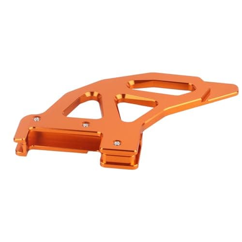 Image of Dioche Rear Brake Disc Guard Protector Cover for TC/FC/TX/FX 125-450 - Aluminum Alloy, Easy Installation, Stylish Protector (Orange)