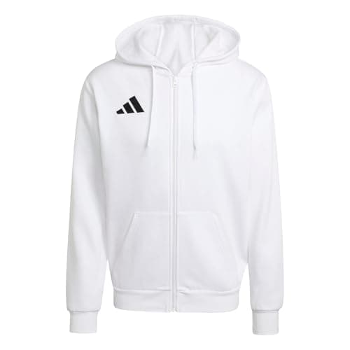Image of adidas Men's Entrada26 Full Zip Hoodie, white/black, L