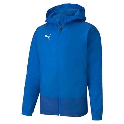 Image of PUMA Men's teamGOAL 23 Training Rain Jacket, Electric Blue Lemonade-Team Power Blue, X-Large