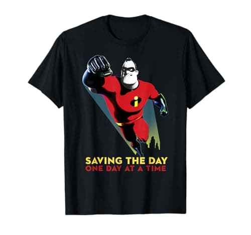 Image of Disney Pixar Incredibles 2 Mr. Incredible Saving The Day T-Shirt