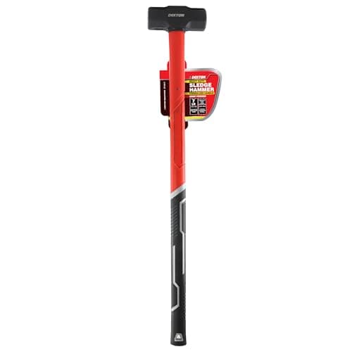 Image of Dekton 7lb Sledge Hammer with Fiberglass Shaft-Heavy Duty Demolition Tool for Breaking, Driving, Splitting| Durable| High-Impact Hammer for Construction, Home Improvement| Ergonomic Handle for Control