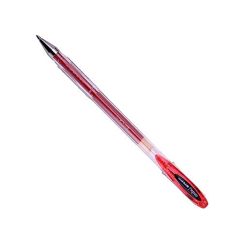 Image of Uni-ball 323020 SigNo UM120 Gel Rollerball Pen 0.7mm Tip 0.5mm Line Red Ref 9001182 [Pack of 12]