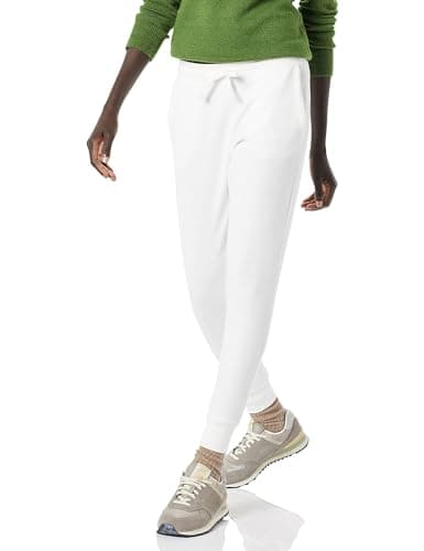 Image of Amazon Essentials Women's Fleece Jogger Sweatpant (Available in Plus Size), White, X-Large
