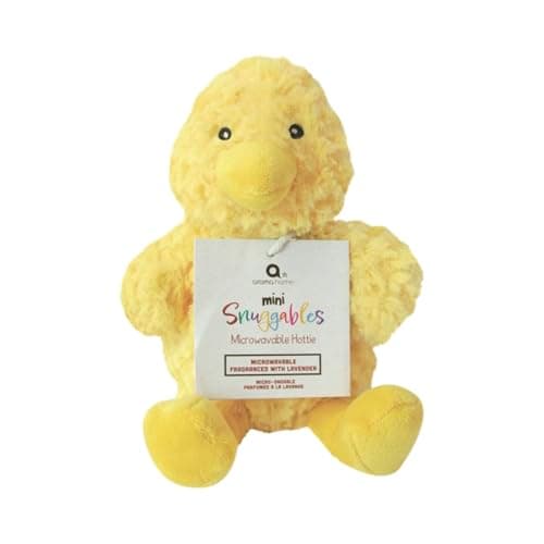 Image of Aroma Home Microwavable Mini Snuggable Hottie Chick Plush Lavender Scented Hot Cold Pack