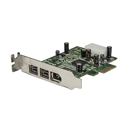 Image of StarTech.com 3 Port 2b 1a Low Profile 1394 PCI Express FireWire Card Adapter - PCI Express 1394a - PCIe FireWire 400 Card (PEX1394B3LP)