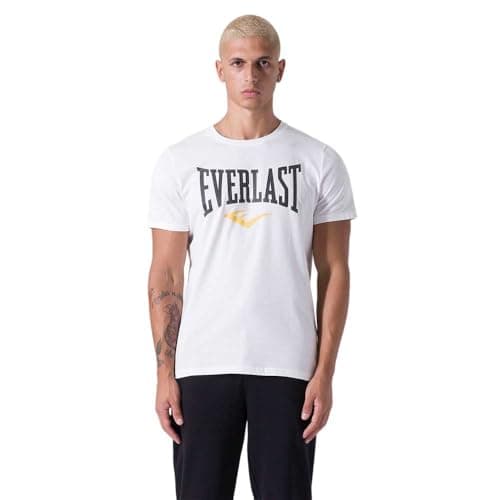Image of Everlast Fitted Logo Short Sleeve T-Shirt L White