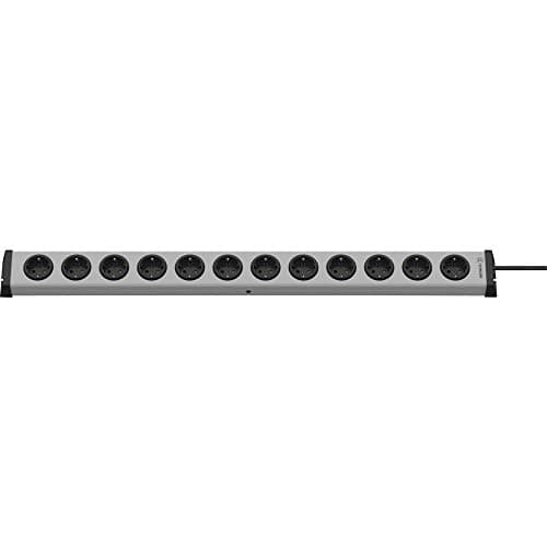 Image of EhmannMultiple socket strip without switchSocket strips, 12 outlets Grey, AnthraciteH05VV-F 3G 1.5 mm²