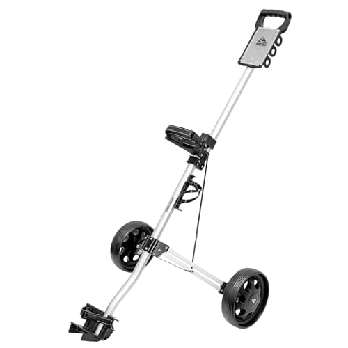 Image of Longridge Alu Lite 2 Wheel Golf Trolley, Silver