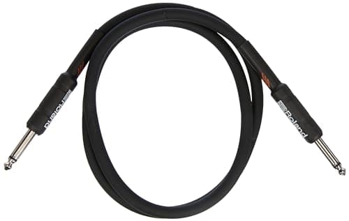 Image of ROLAND Black Series Instrument Cable, Black, Length: 3Ft/1M