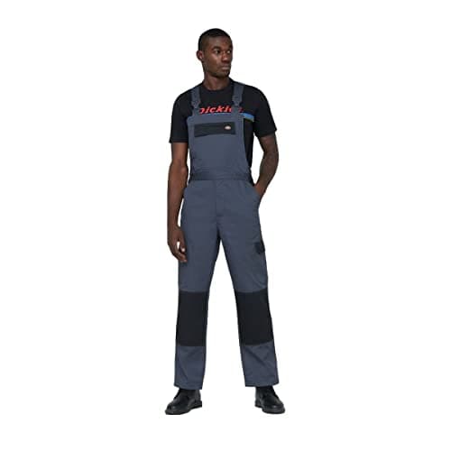 Image of Dickies Men's Everyday B&B Bib and Brace, Grey/Black, XL