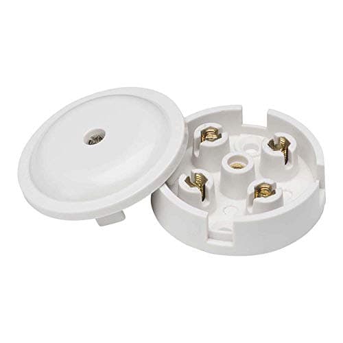 Image of Knightsbridge SN8400 4-Terminal Junction Box, White, 5 A, 59 mm
