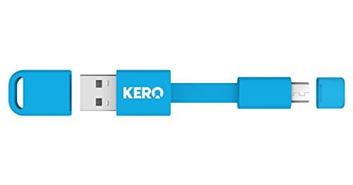 Image of Kero Nomad Micro USB to USB 2.0 Key Ring Cable - Blue