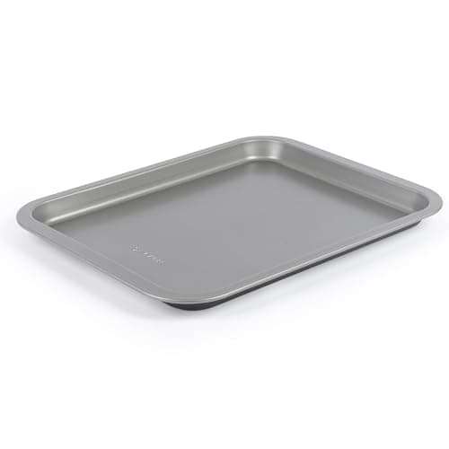 Image of Salter Essentials 41 cm Baking Tray – Non-Stick Coating, Rectangular Oven Sheet, Dishwasher Safe, Easy to Clean, Made in The UK, Durable Chip/Cookie Tray, Lightweight, PFOA-Free, BW13667