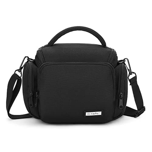 Image of G-raphy Camera Bag DSLR SLR Bag Camera Case with Removable Dividers and Straps for DSLR Cameras, Lenses and Other Camera Accessories (Black)