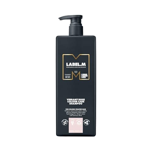 Image of LABEL.M Vibrant Rose Colour Care Shampoo 1000ml – With Recyclable Pump