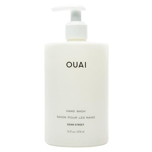 Image of OUAI Hand Wash - Liquid Hand Soap with Jojoba, Avocado, & Rose Hip Oil for Replenished Skin - Gentle Exfoliating Bathroom + Kitchen Hand Soap (474ml)