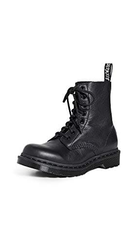Image of Dr. Martens Women's 1460 Pascal Mono Boots, Black Virginia, 4 UK