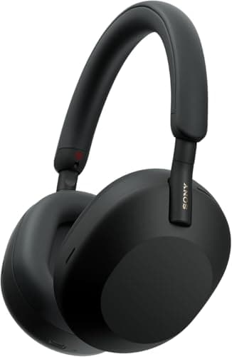 Image of Sony WH-1000XM5 Hard Case Premium Noise Cancelling Wireless Over-Ear Headphones, Bluetooth, Clear Call Quality, Hi-Res Audio, Up to 30hr Battery Life, Includes Hard Case, iOS & Android - Black