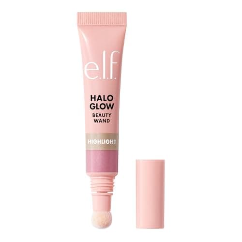 Image of e.l.f. Halo Glow Highlight Beauty Wand, Liquid Highlighter Wand For Luminous, Glowing Skin, Buildable Formula, Vegan & Cruelty-free, Pink Prism