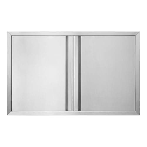 Image of BI-DTOOL Outdoor Kitchen Double Doors 35" W X 24" H BBQ Access Door Thickened 304 Brushed Stainless Steel Doors for Indoor/Outdoor Kitchen Outdoor Cabinet Barbeque Grill or BBQ Island