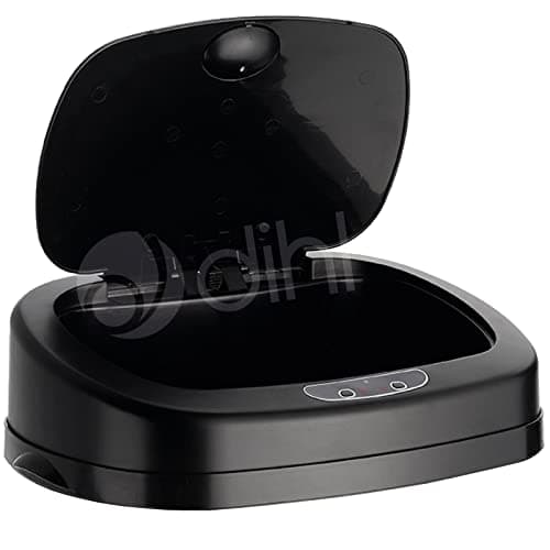 Image of Replacement Black Onyx Rectangle Sensor Bin 30L 42L & 50L Lid Origin Dihl & Morphy Richards