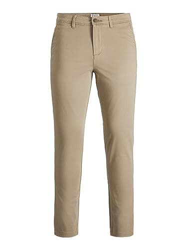 Image of Jack & Jones NOS Men's Jjimarco Jjbowie Sa Beige Noos Trouser, (Beige Beige), W33/L32 (Manufacturer size: 33)