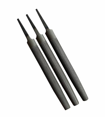 Image of Proops Brothers Set of 3 Engineers Files, 6" 150mm Half Round, Smooth, 2nd Cut, Bastard Cut. (F9969) Free UK Postage