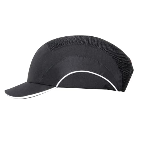 Image of JSP HARDCAP A1+ Lightweight Safety Bump Cap - 5cm Peak - Navy - Ventilated - Mens Hard Hat Cap - For Construction, Warehousing, Manufacturing, Logistics & Industry - EN812