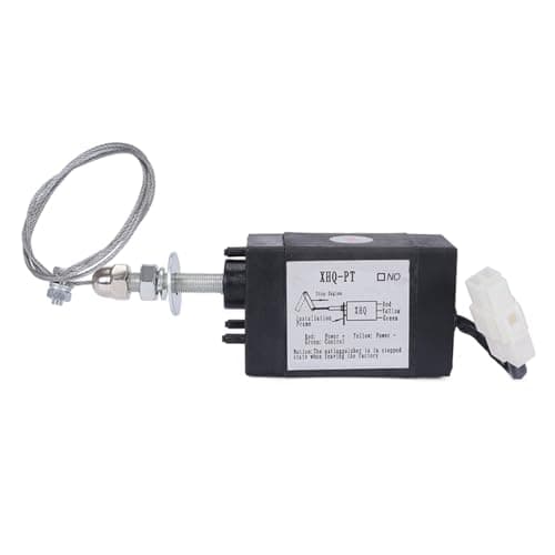 Image of Jazuaiao Duty 12V / 24V Electric Solenoid Valves Suitable for Generator Engine, Stable Fuels Stop Control Emergencys Engine Shutdown