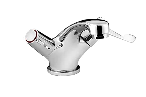 Image of Bristan Lever Mono Basin Mixer with Pop Up Waste with Ceramic Disc Valves Chrome, Chrome Plated